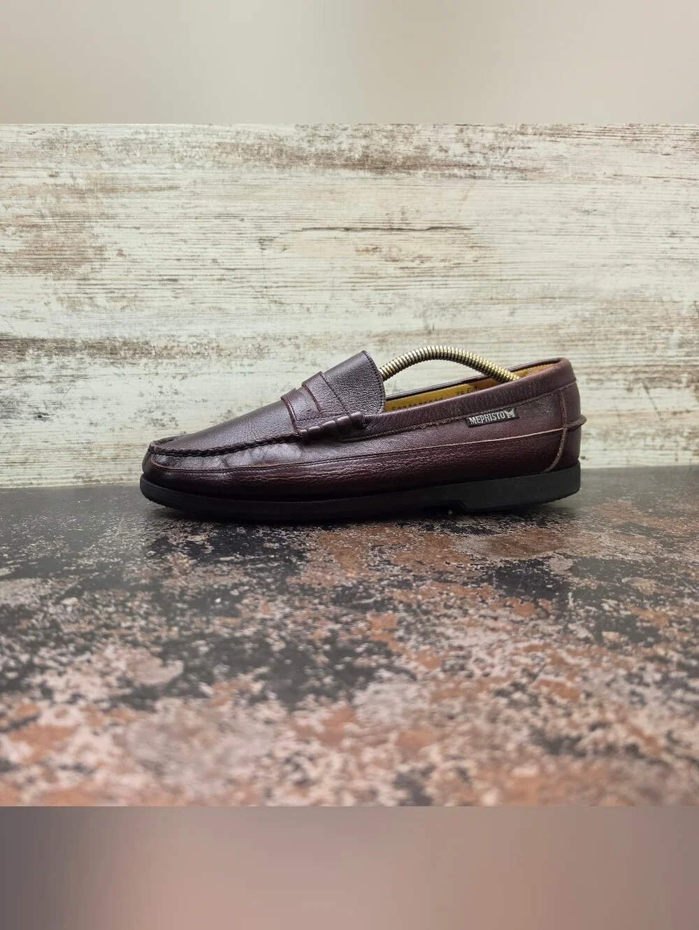 Mens Mephisto Spinnaker Penny Loafers Shoes Sz 8 Used Brown Leather